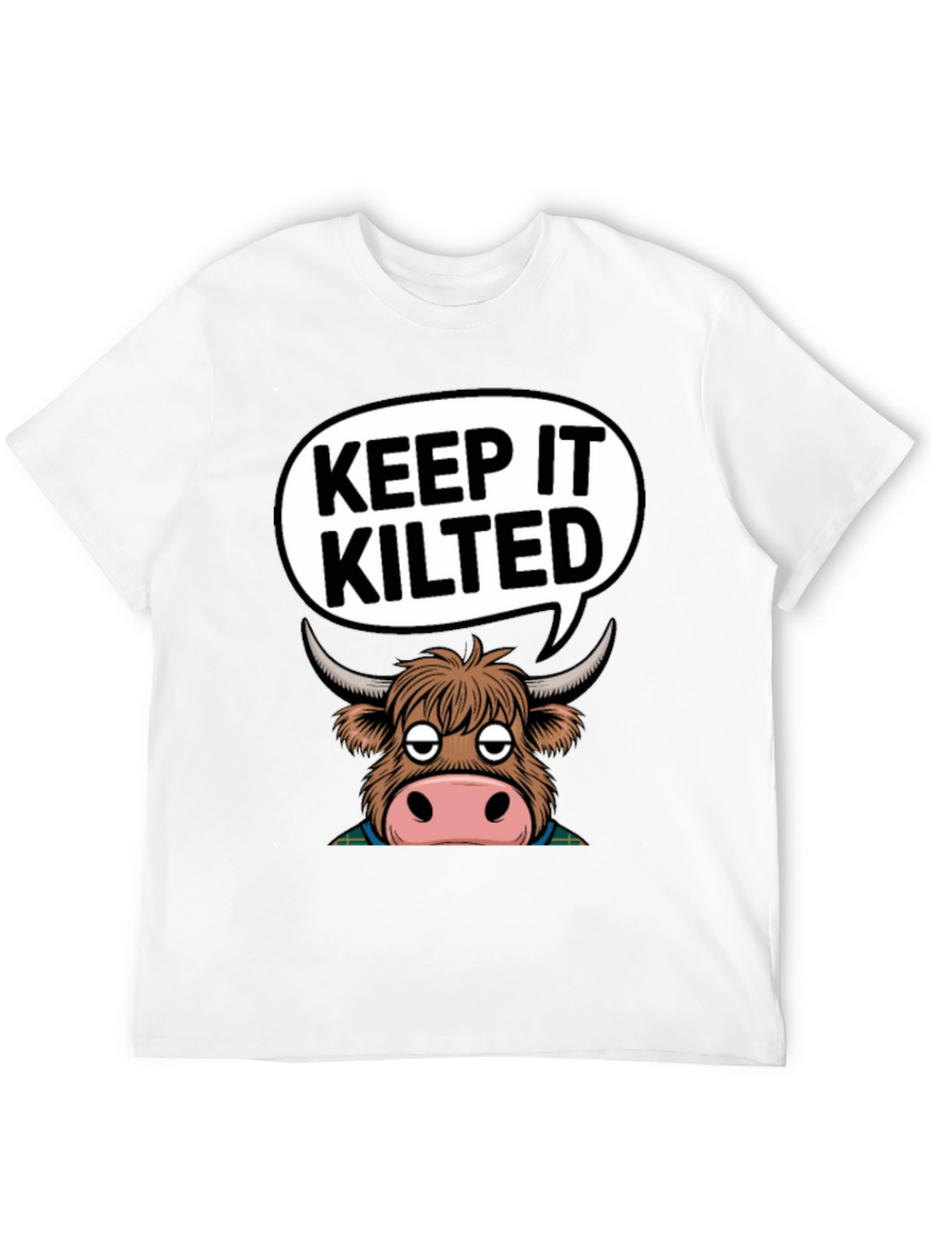 Keep It Kilted Highland Cow Graphic T-Shirt
