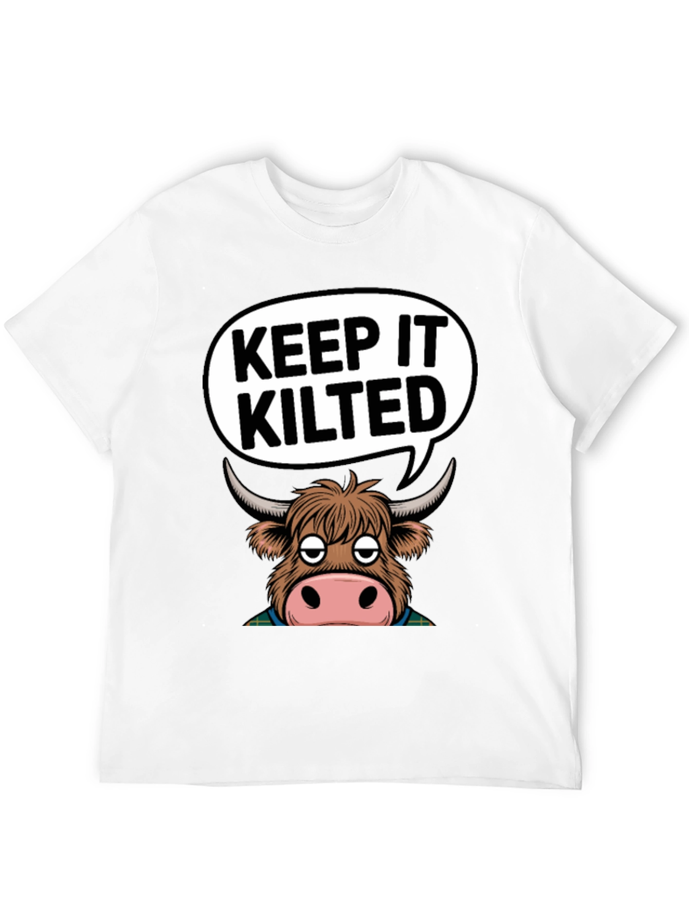 Keep It Kilted Highland Cow Graphic T-Shirt