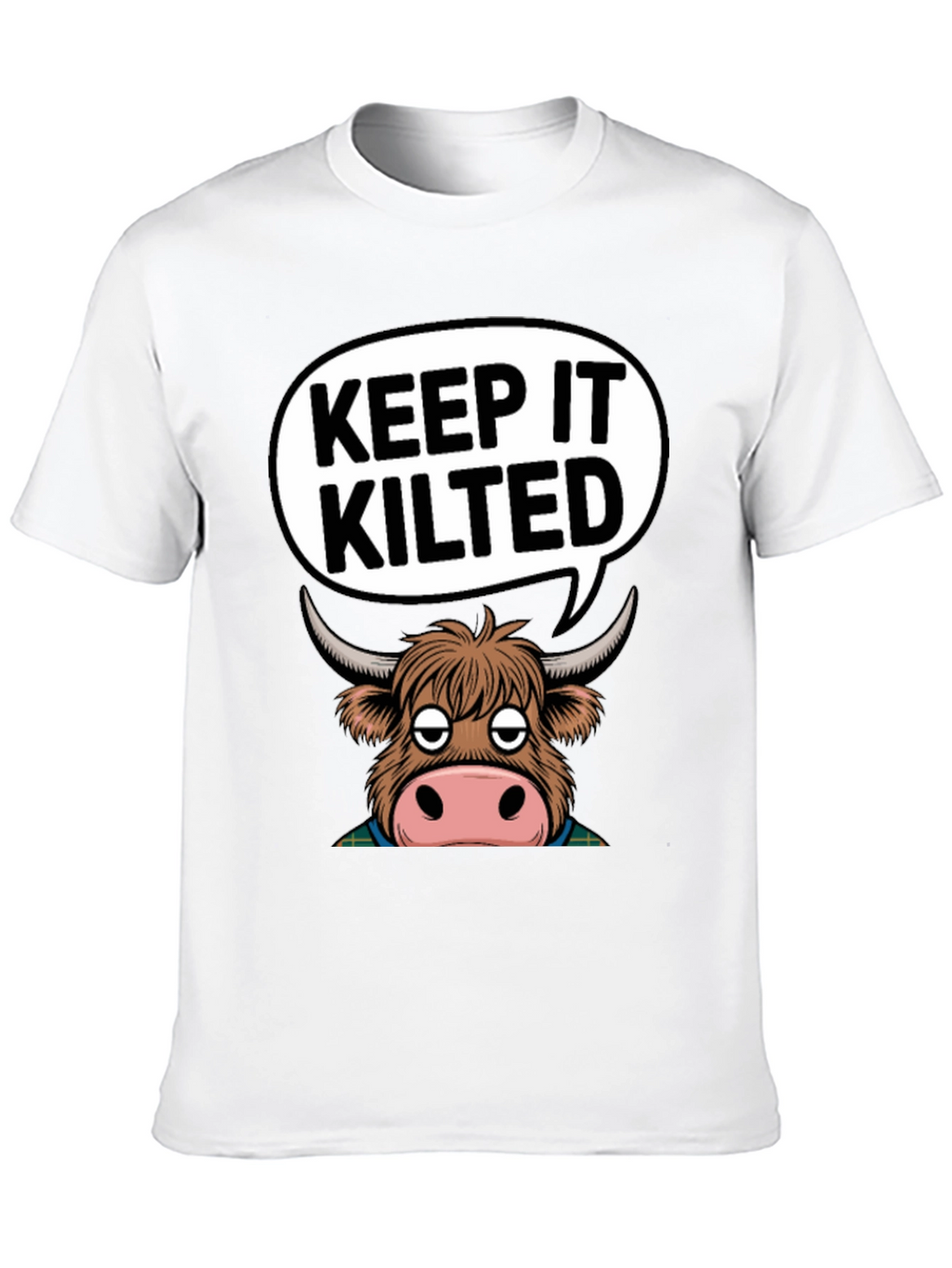 Keep It Kilted Highland Cow Graphic T-Shirt