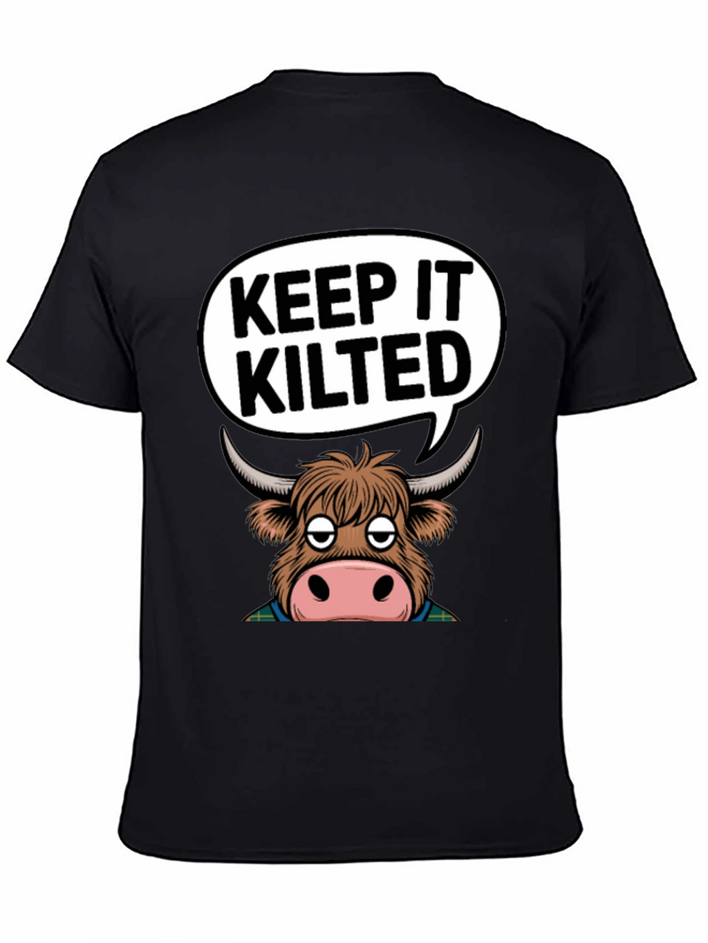 Keep It Kilted Highland Cow Graphic T-Shirt