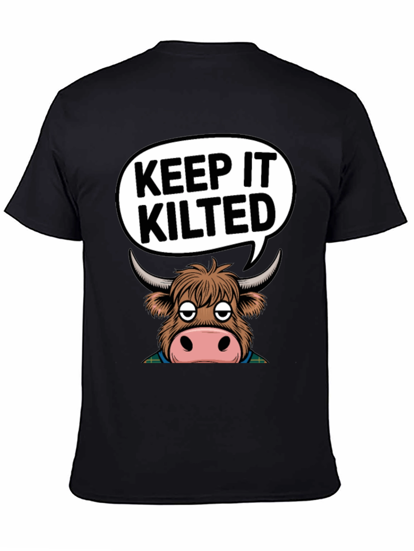 Keep It Kilted Highland Cow Graphic T-Shirt
