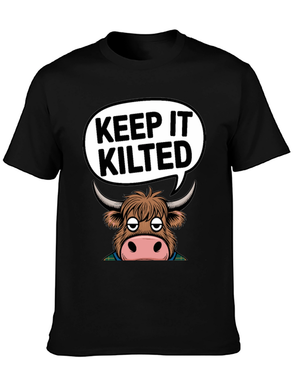 Keep It Kilted Highland Cow Graphic T-Shirt
