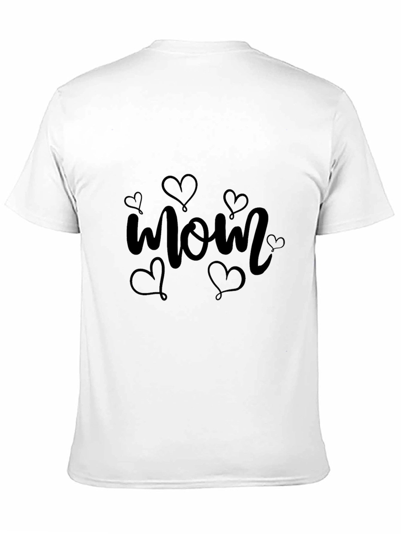 Mom Heart Graphic Tee - Stylish Black T-Shirt