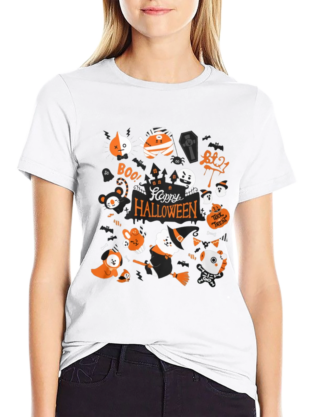 Happy Halloween BT21 Graphic Tee