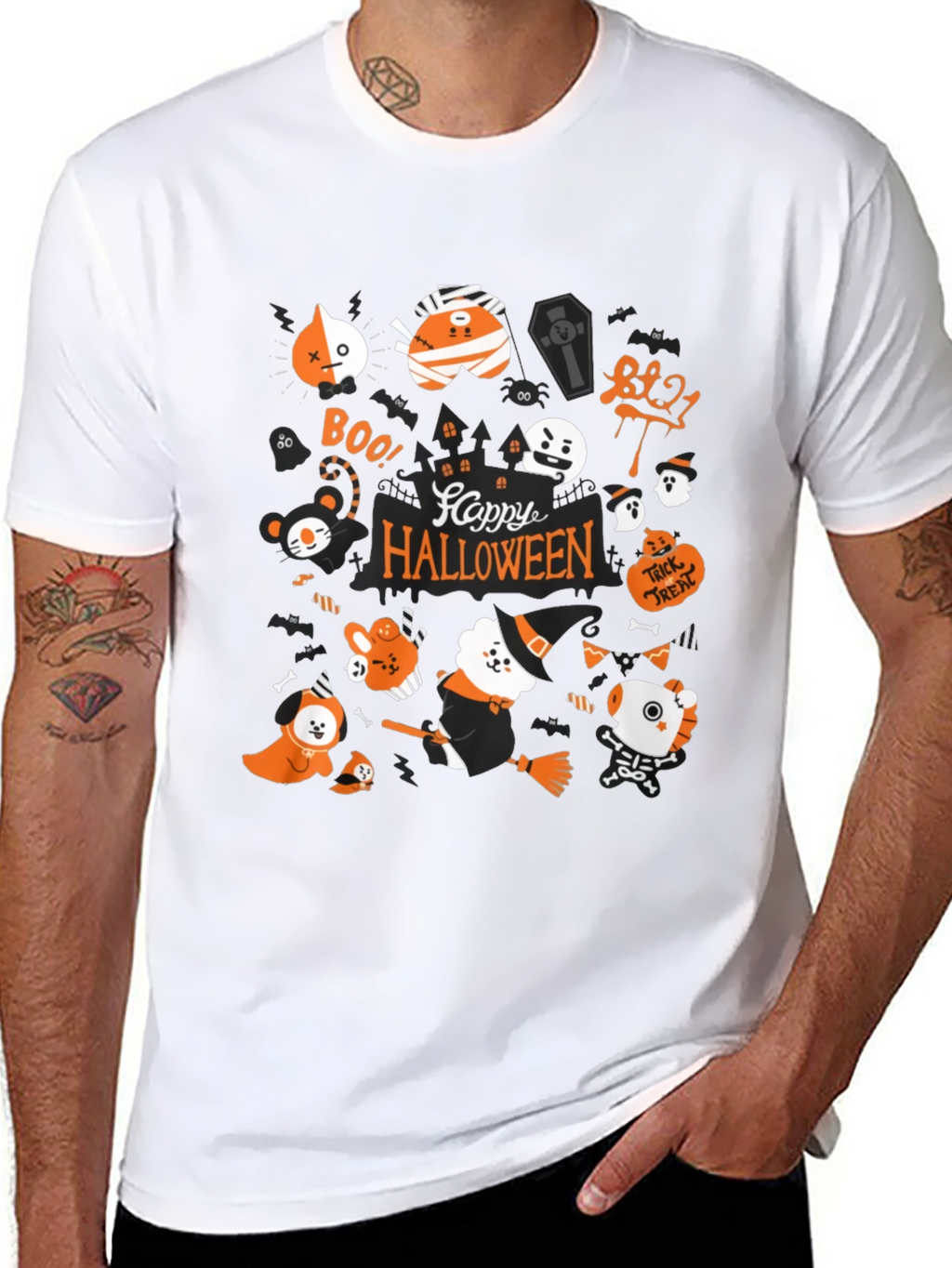 Happy Halloween BT21 Graphic Tee