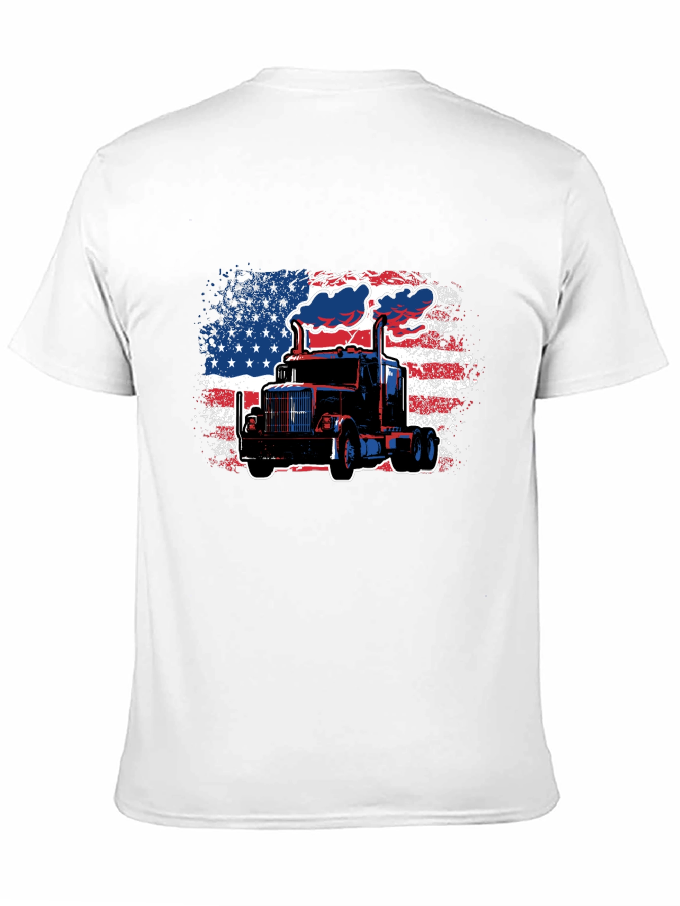 American Trucker Tee - Patriotic Graphic T-Shirt