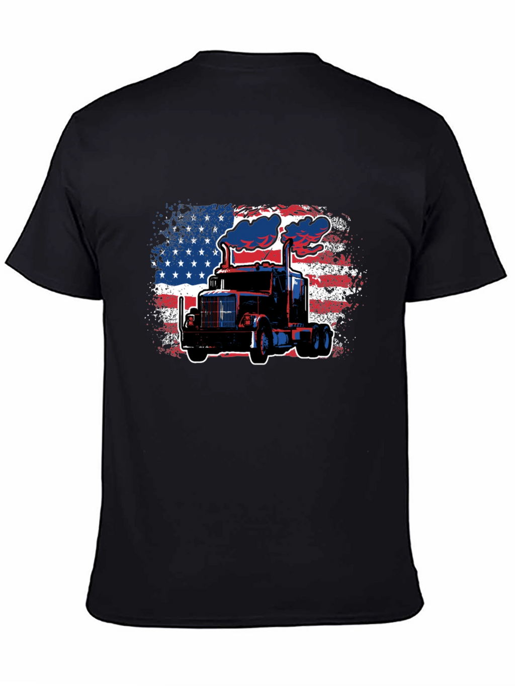American Trucker Tee - Patriotic Graphic T-Shirt
