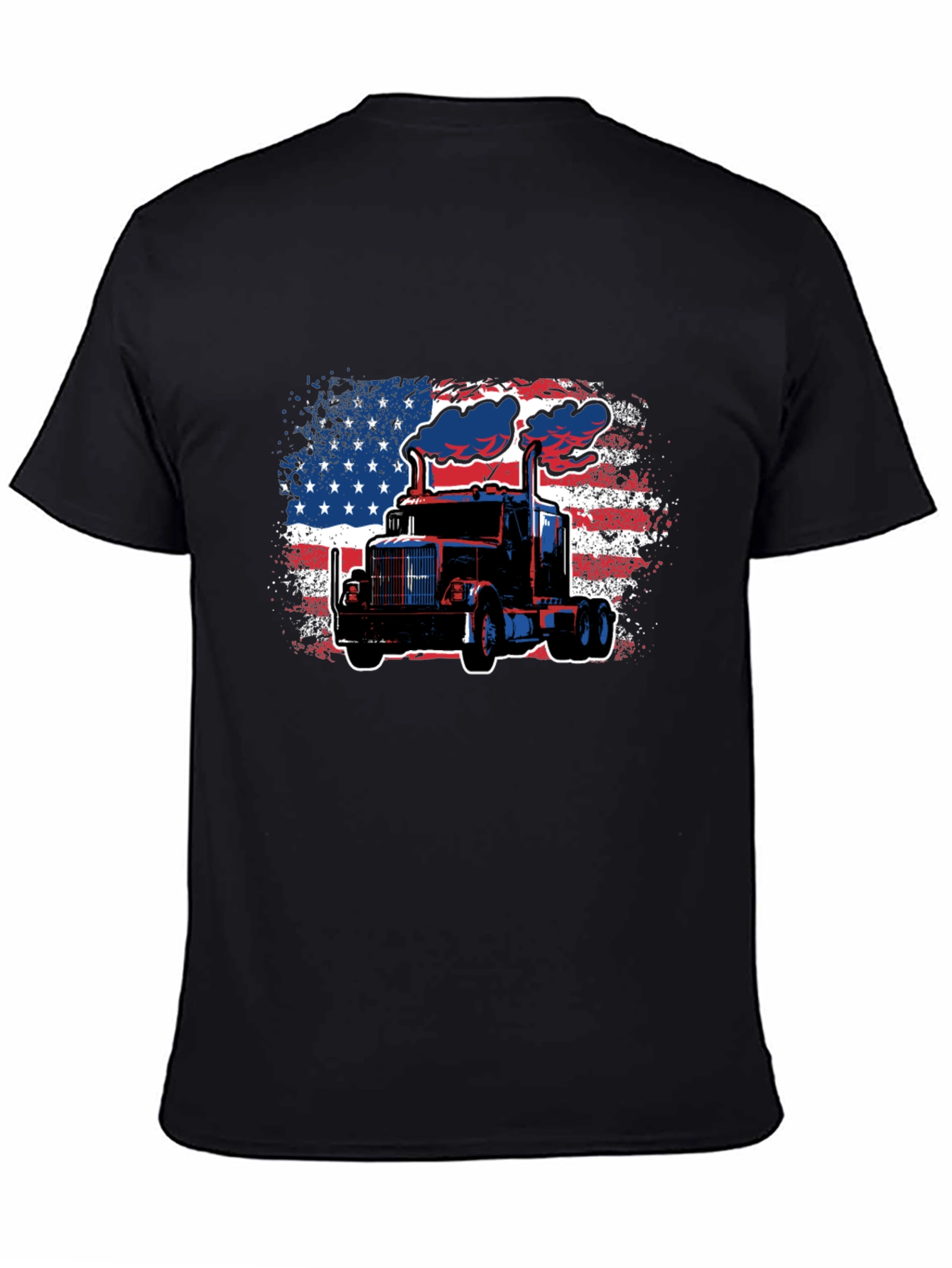 American Trucker Tee - Patriotic Graphic T-Shirt