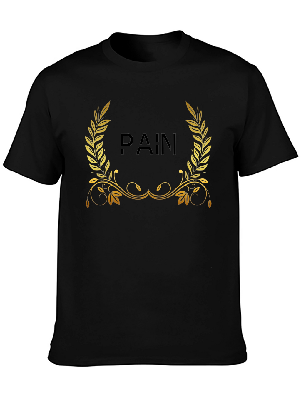 Pain Wreath Graphic T-Shirt - Black