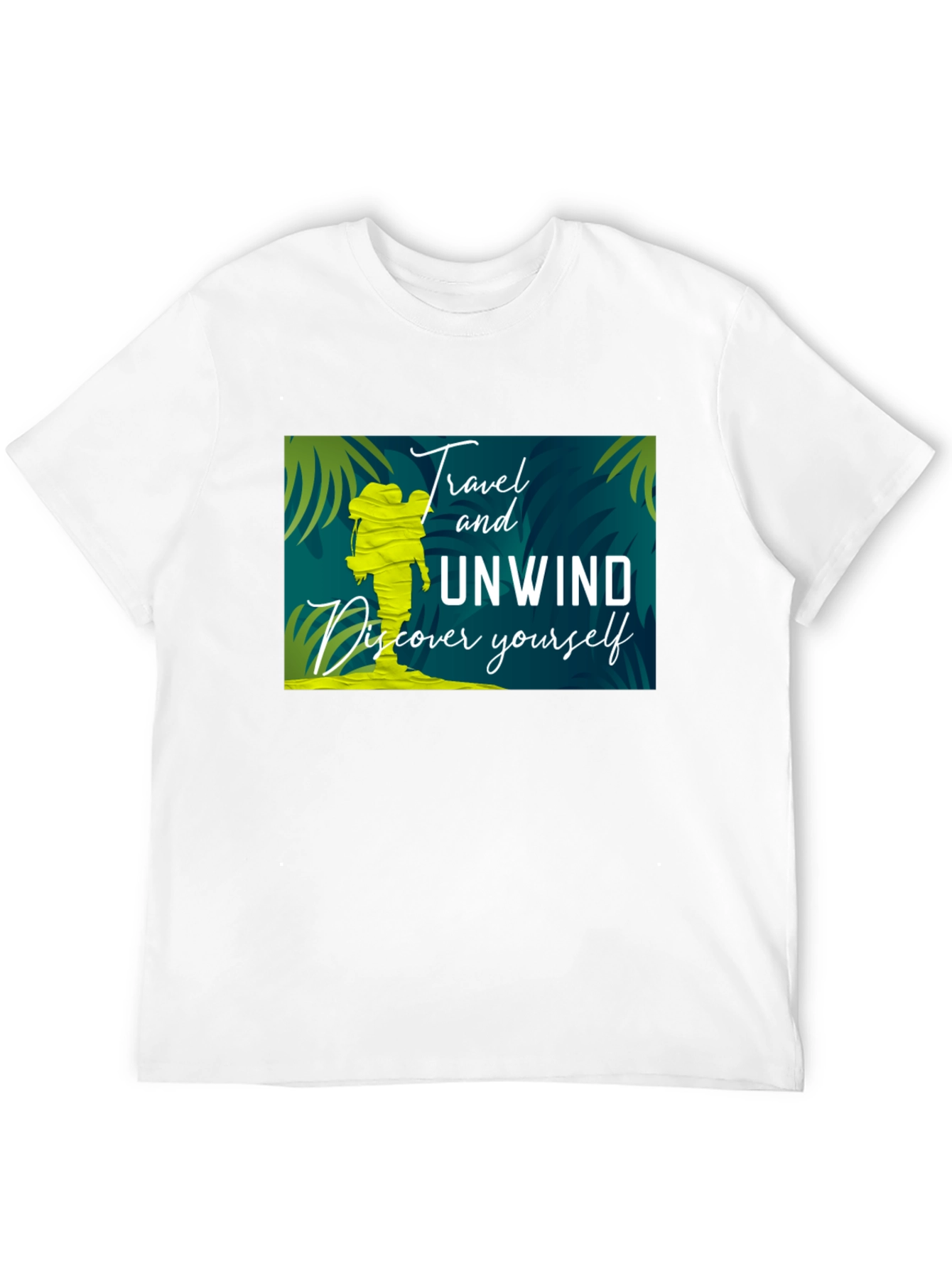 Travel & Unwind Graphic Tee - Black