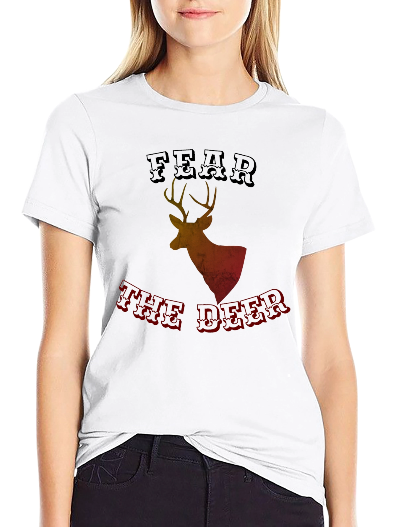 Fear the Deer Graphic Tee - Black