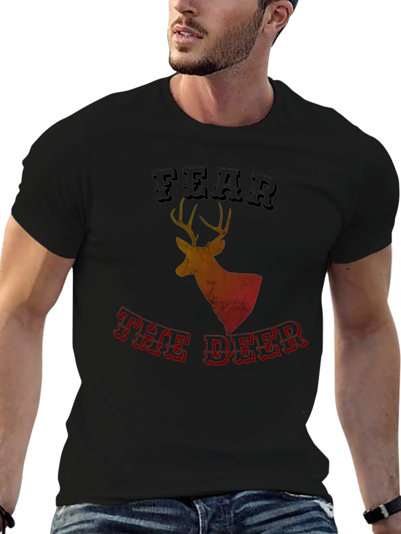 Fear the Deer Graphic Tee - Black