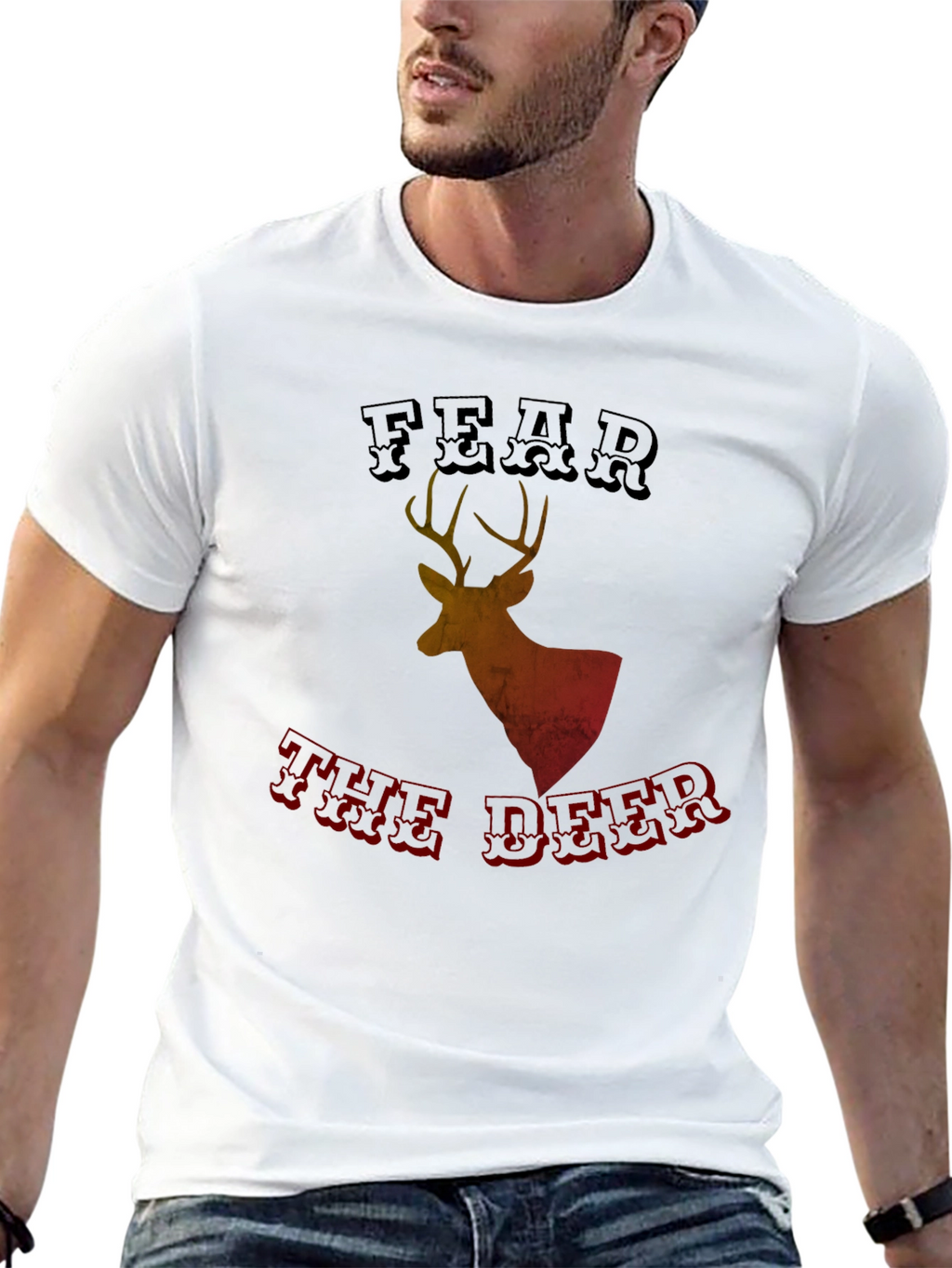 Fear the Deer Graphic Tee - Black