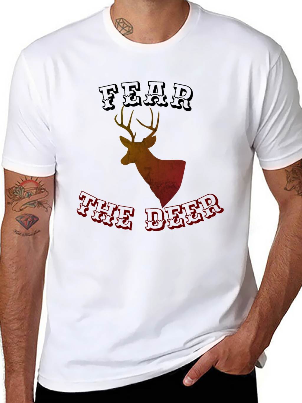 Fear the Deer Graphic Tee - Black