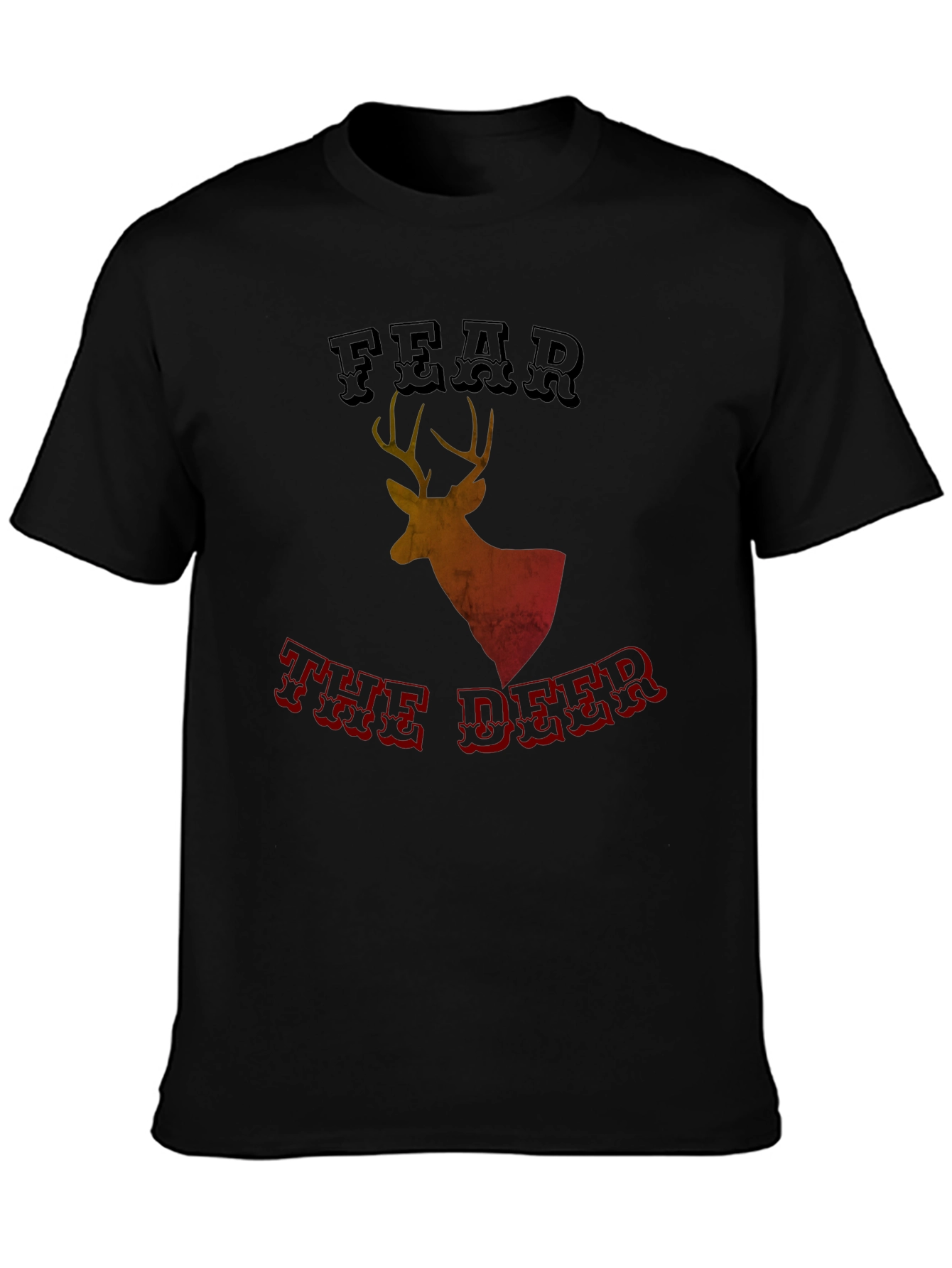 Fear the Deer Graphic Tee - Black
