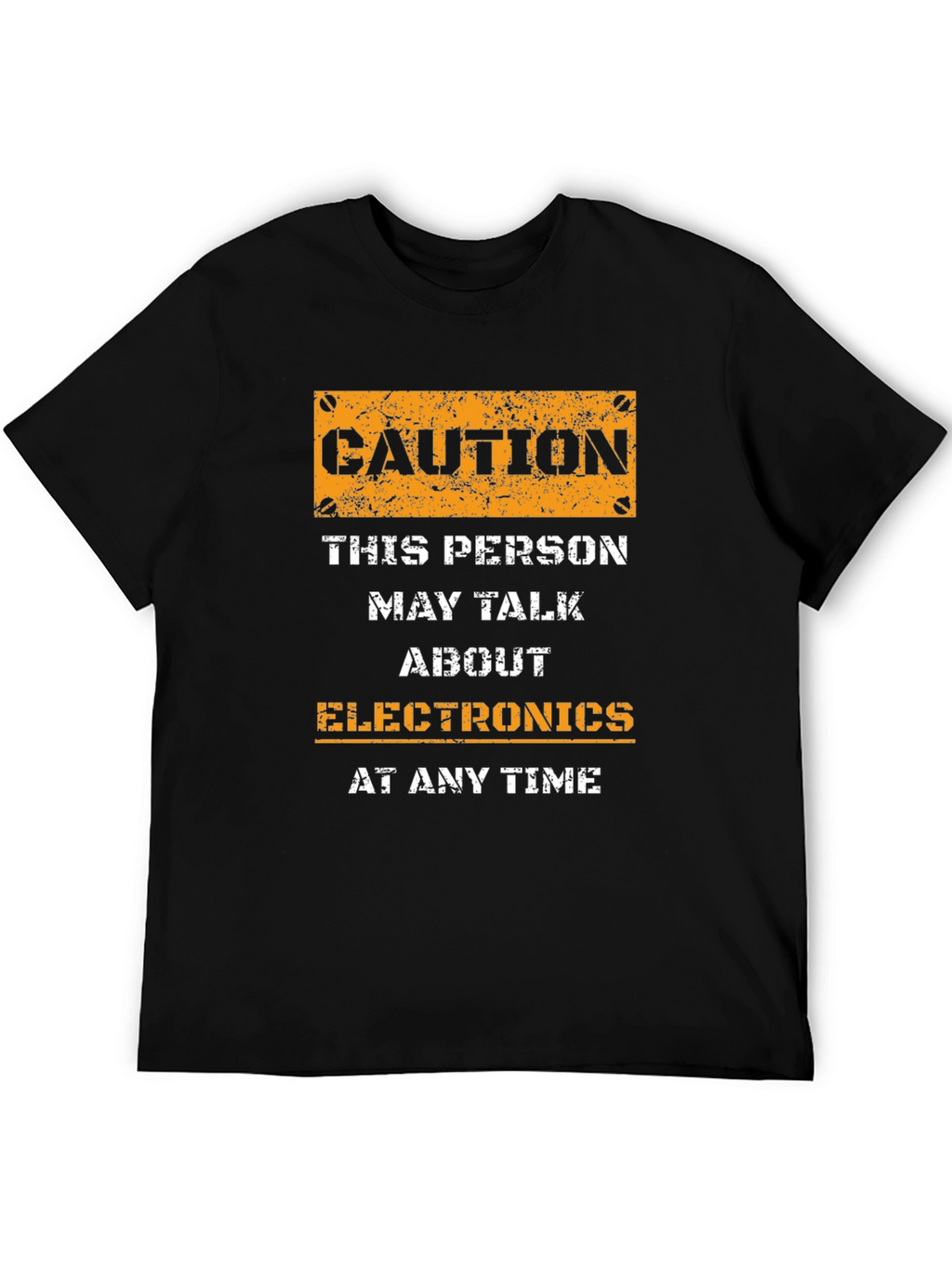 Caution Electronics Talk T-Shirt