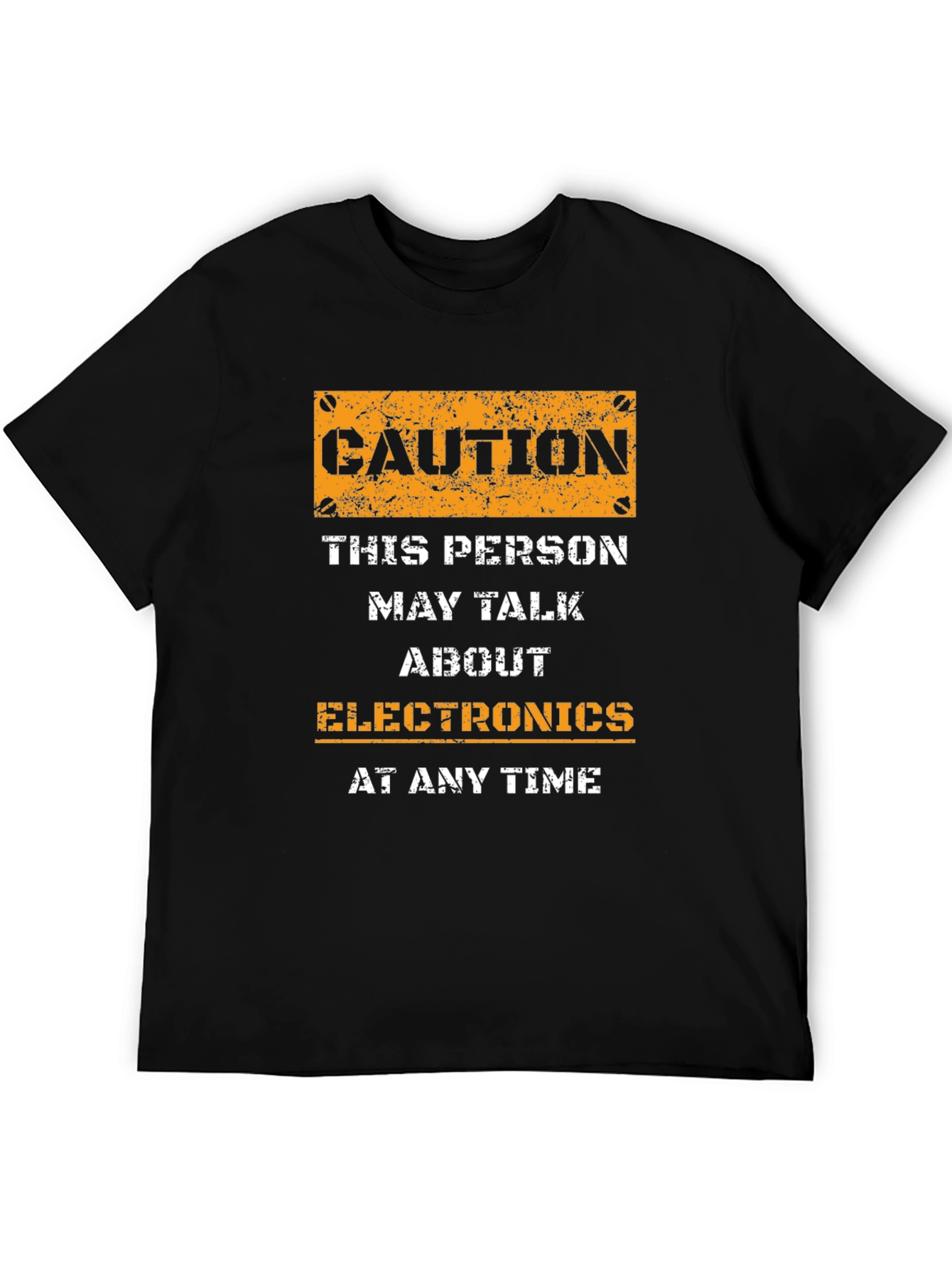 Caution Electronics Talk T-Shirt