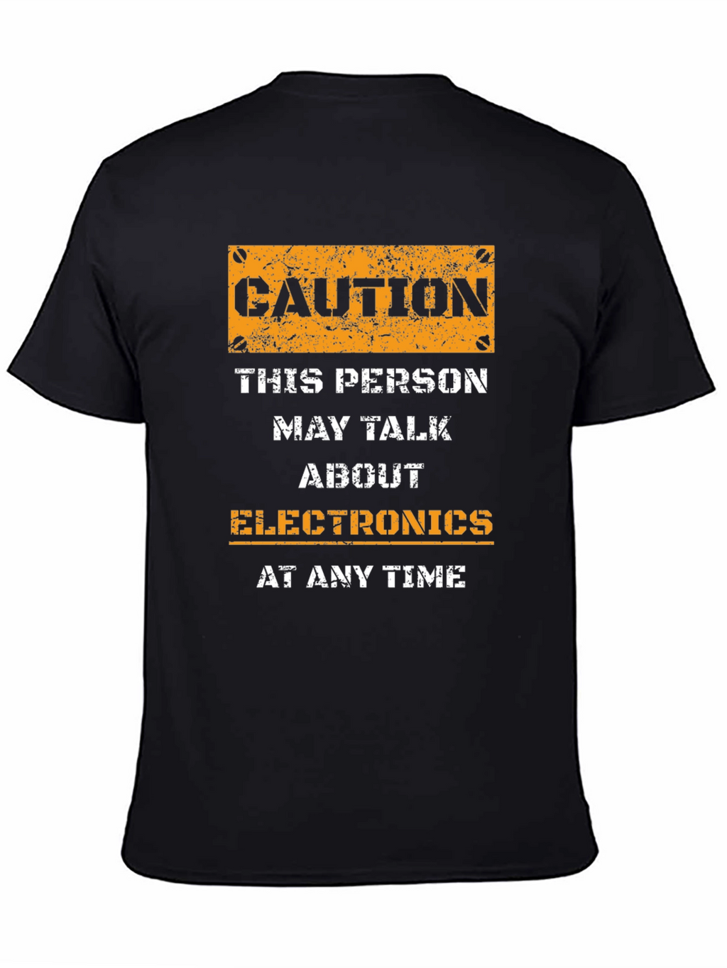 Caution Electronics Talk T-Shirt