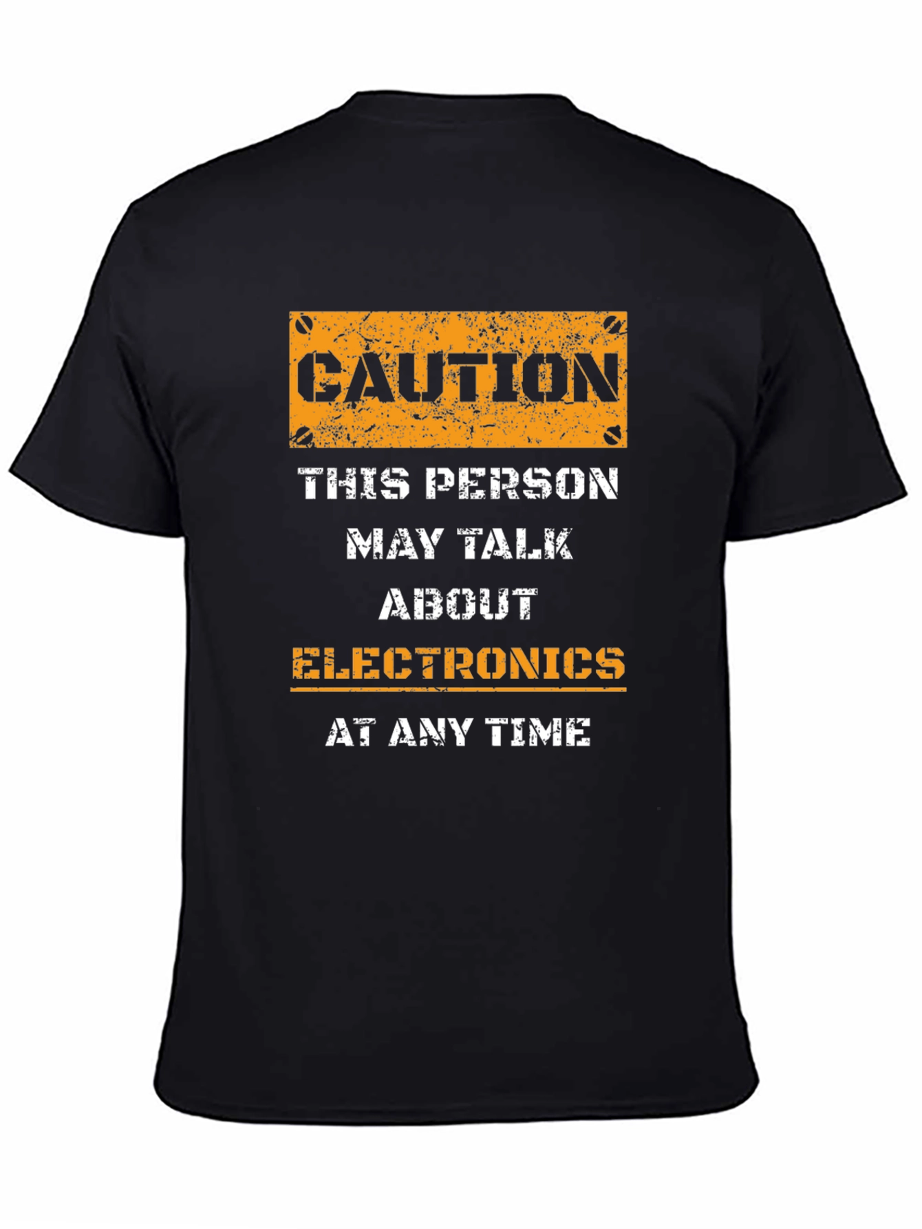 Caution Electronics Talk T-Shirt