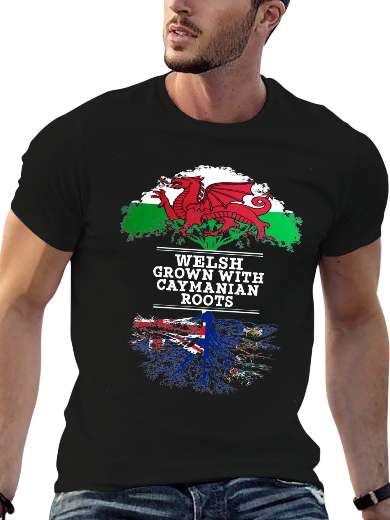 Welsh Grown with Caymanian Roots T-Shirt