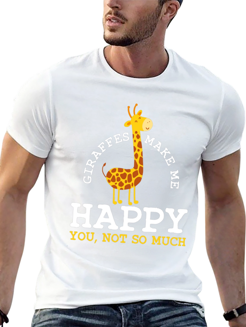 Giraffes Make Me Happy T-Shirt