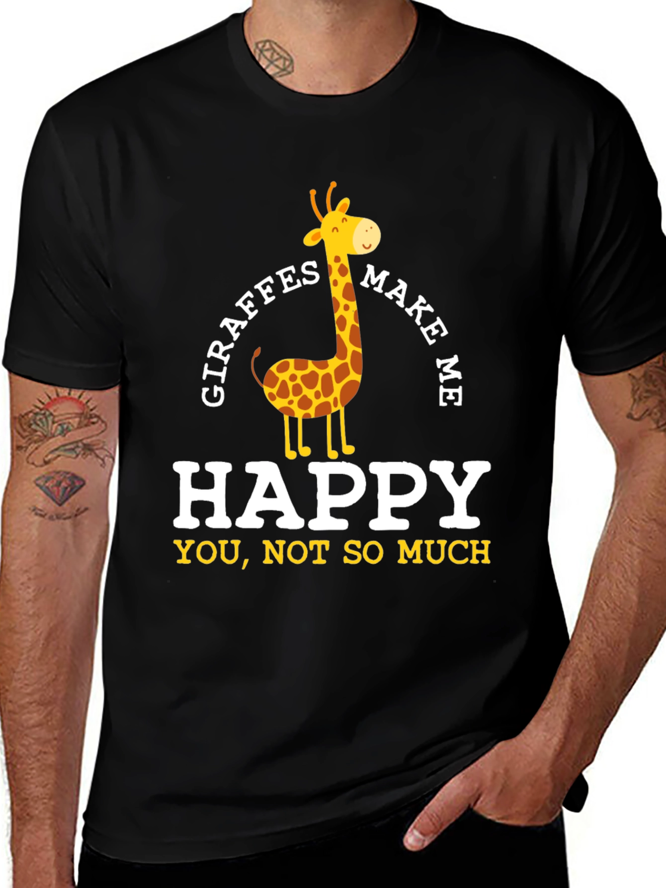 Giraffes Make Me Happy T-Shirt