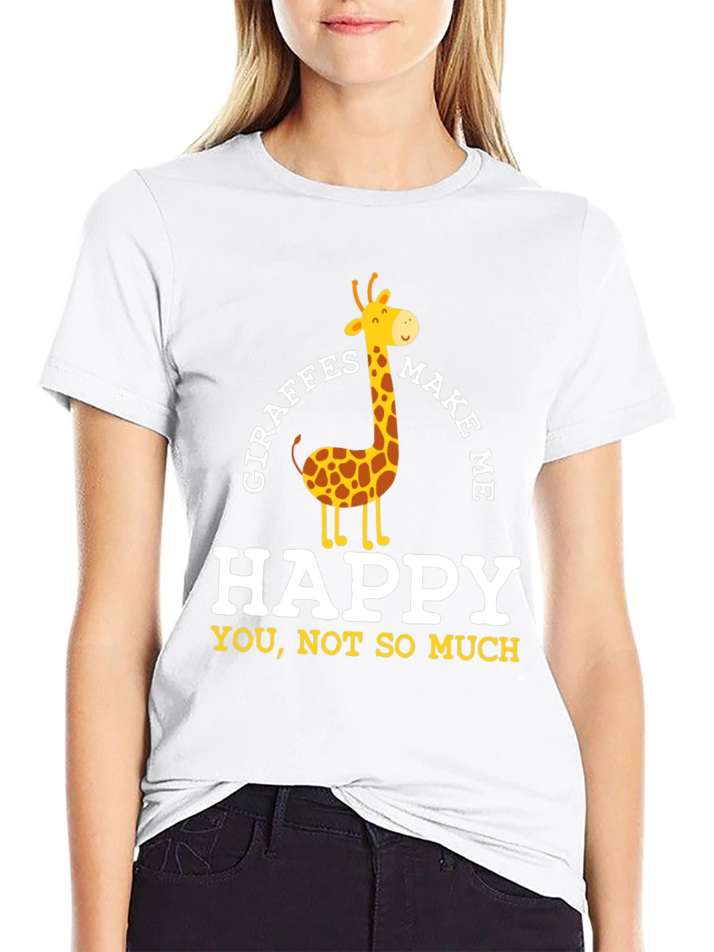 Giraffes Make Me Happy T-Shirt