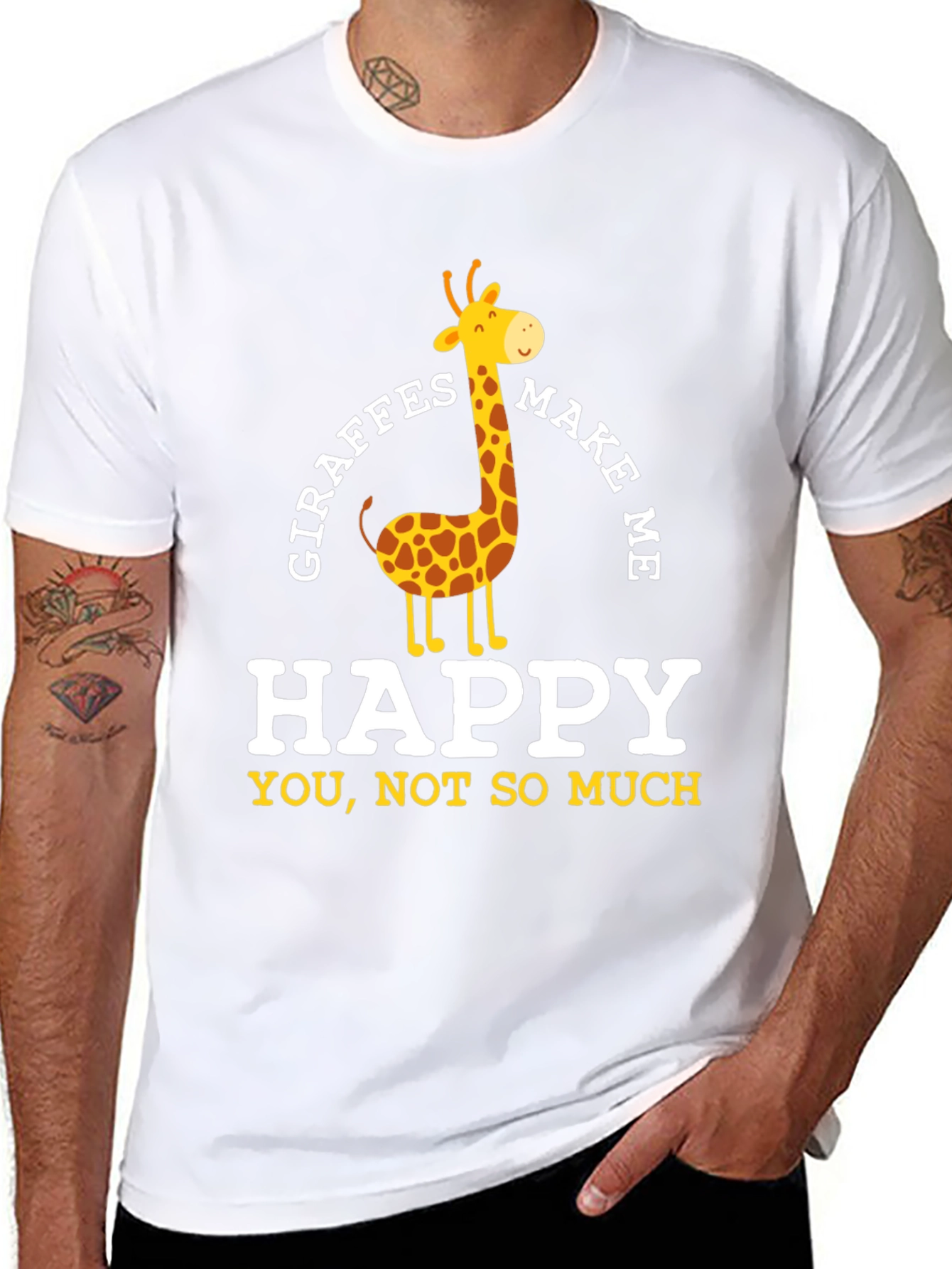 Giraffes Make Me Happy T-Shirt
