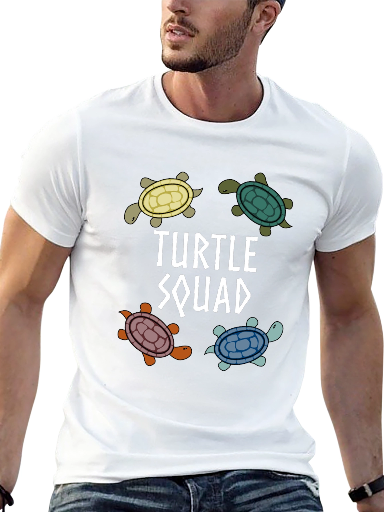 Turtle Squad Black Graphic T-Shirt