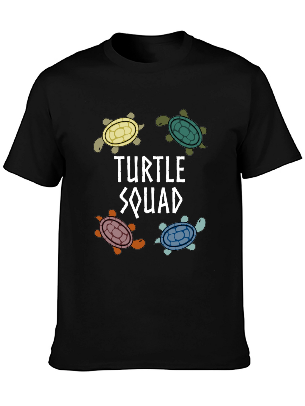Turtle Squad Black Graphic T-Shirt
