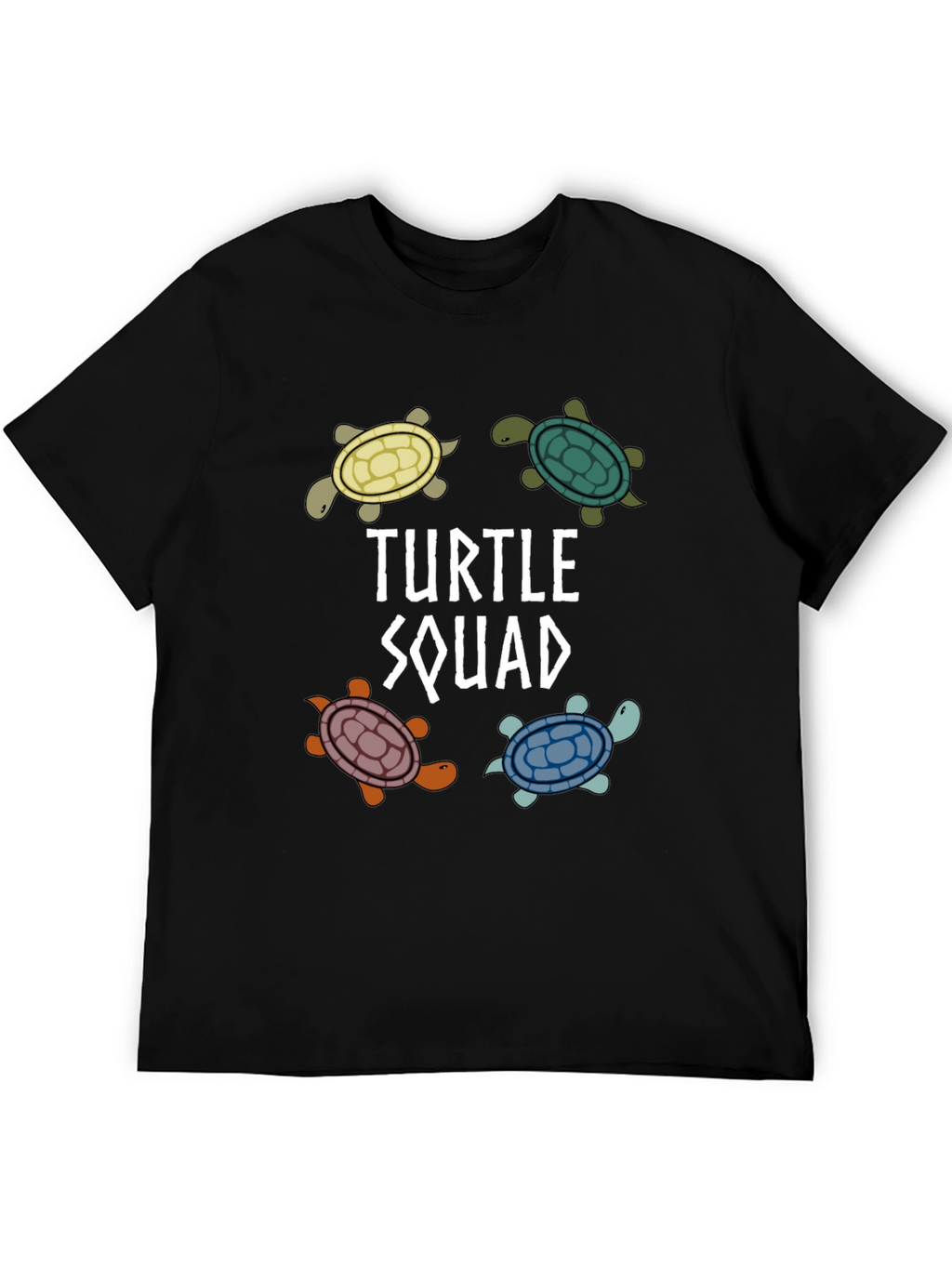 Turtle Squad Black Graphic T-Shirt