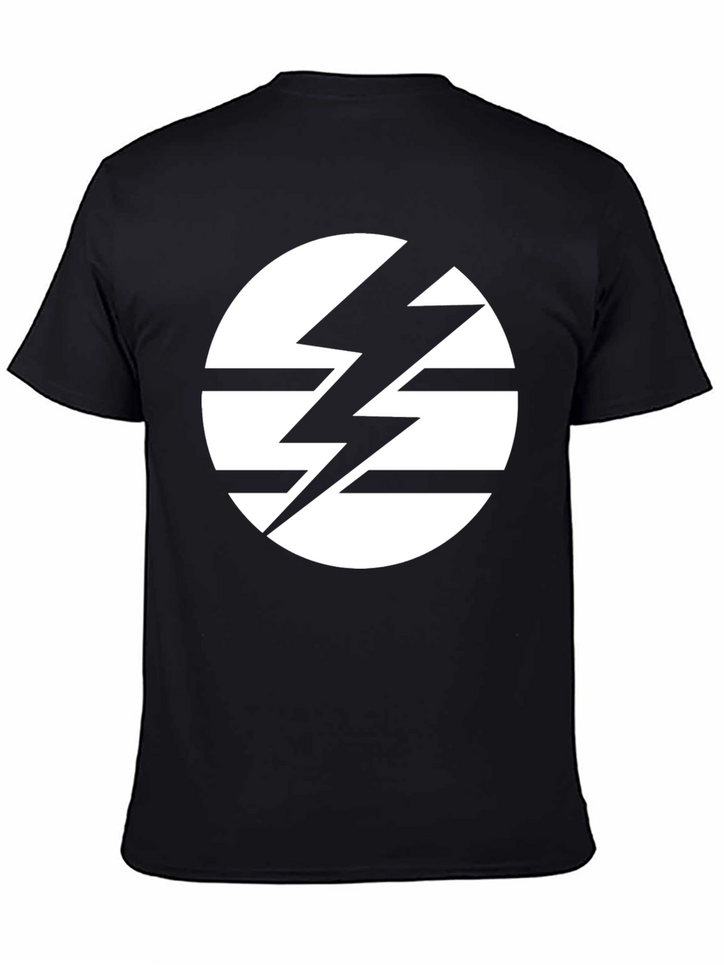 Striking Lightning Bolt Circle Graphic Tee