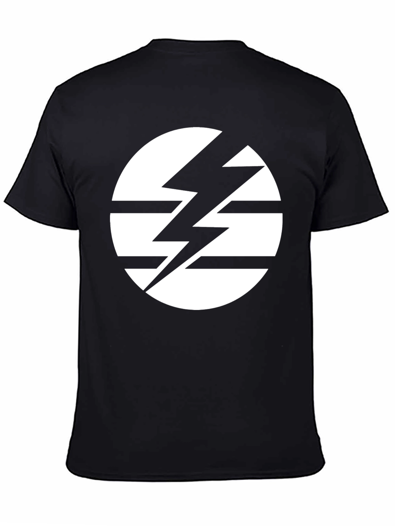 Striking Lightning Bolt Circle Graphic Tee