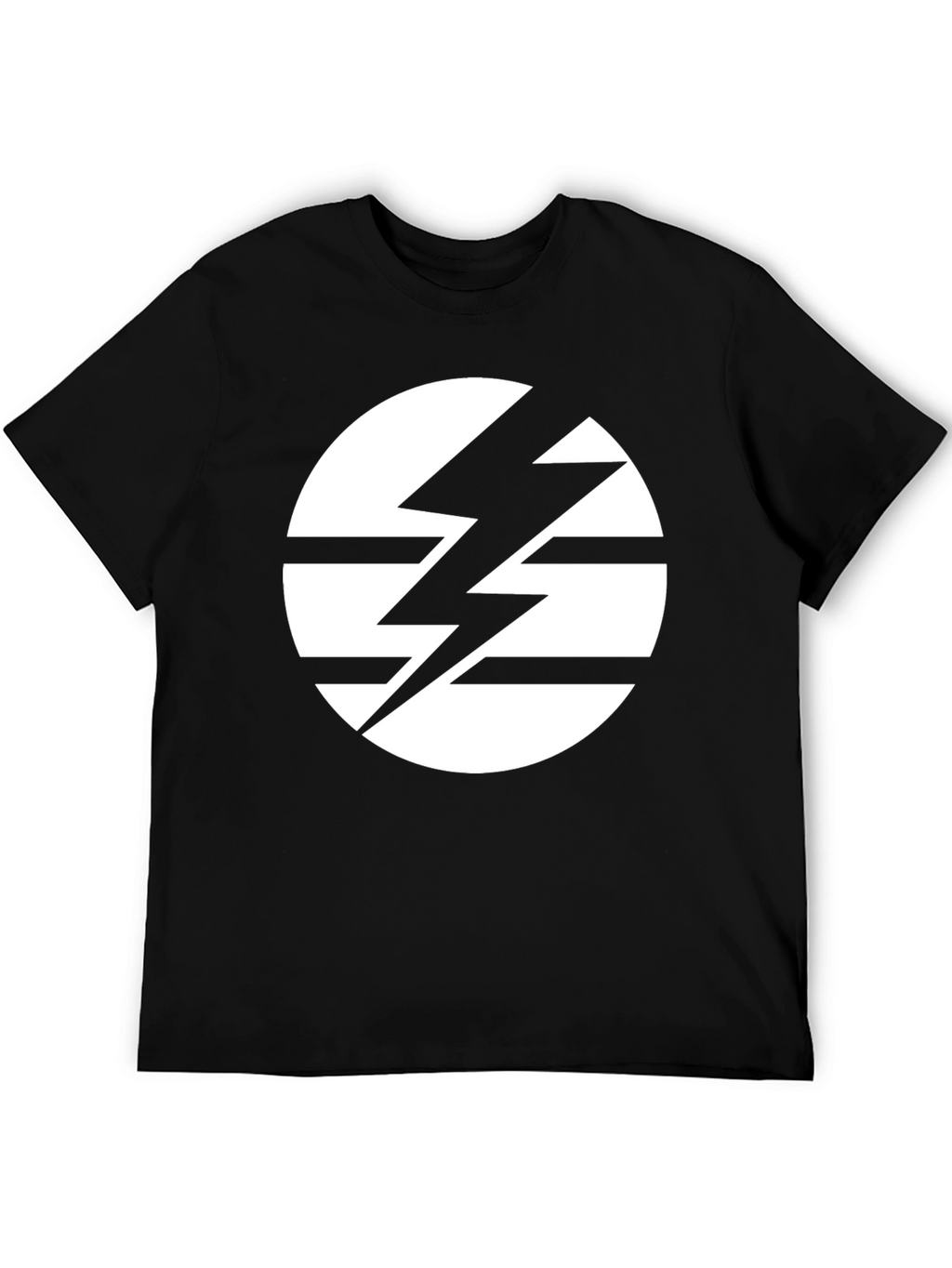 Striking Lightning Bolt Circle Graphic Tee