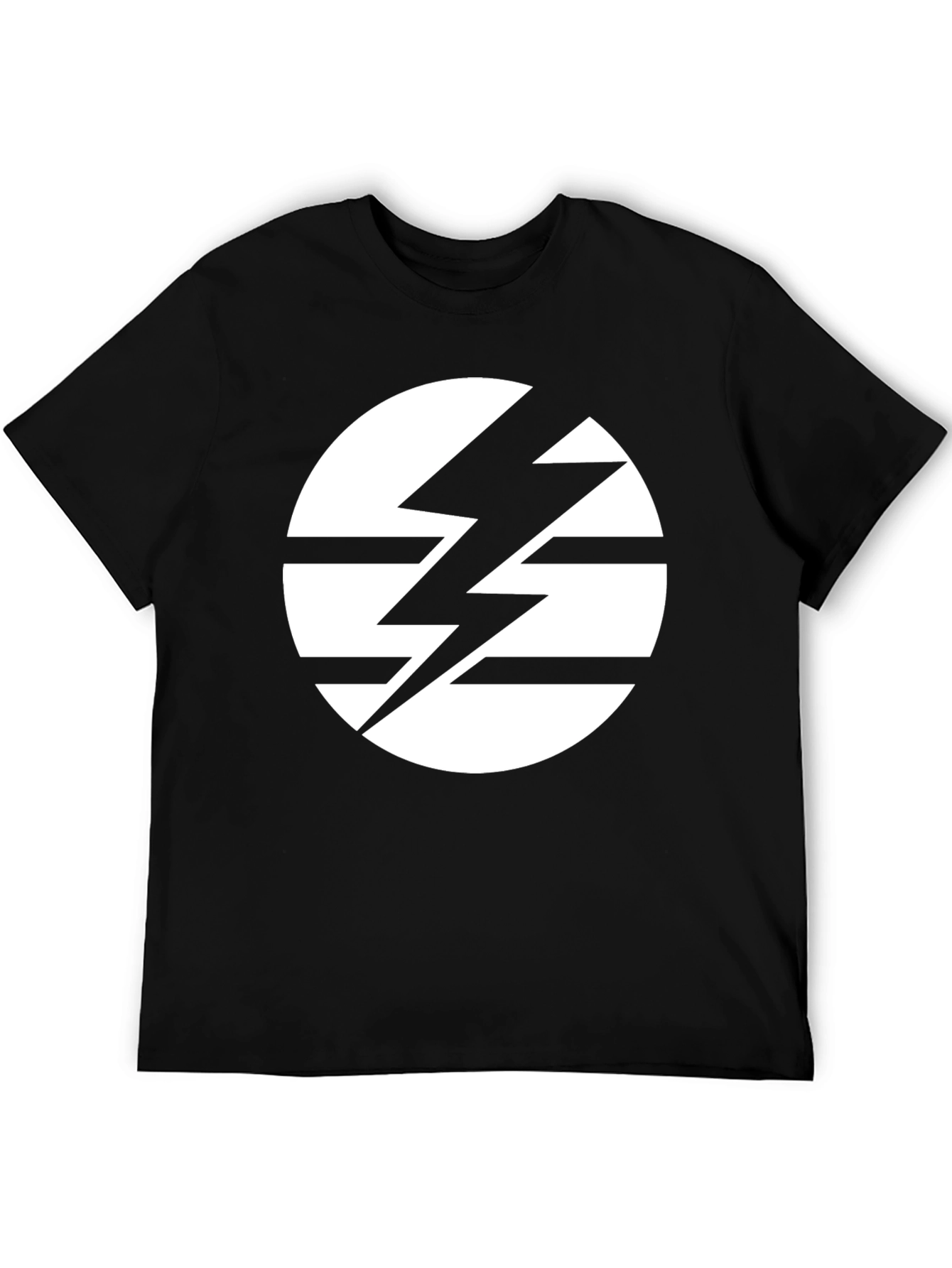 Striking Lightning Bolt Circle Graphic Tee