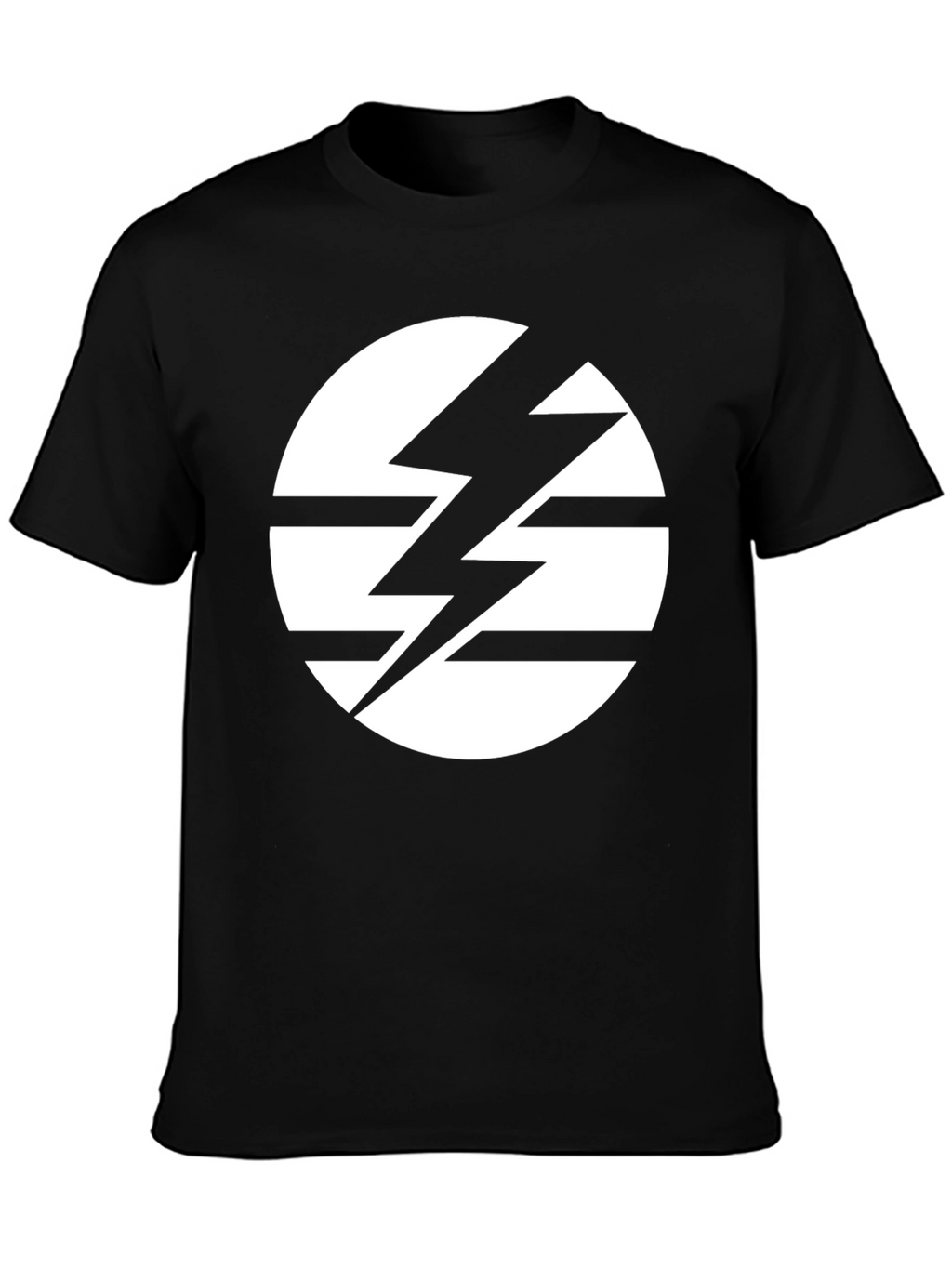 Striking Lightning Bolt Circle Graphic Tee