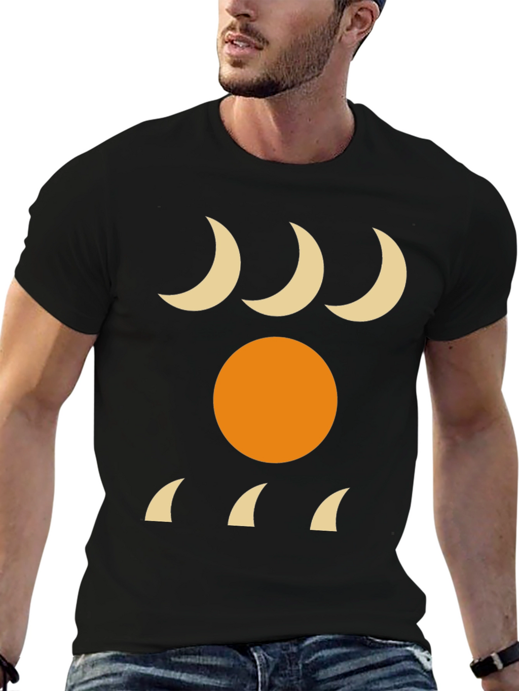 Minimalist Sun & Moon Graphic Tee