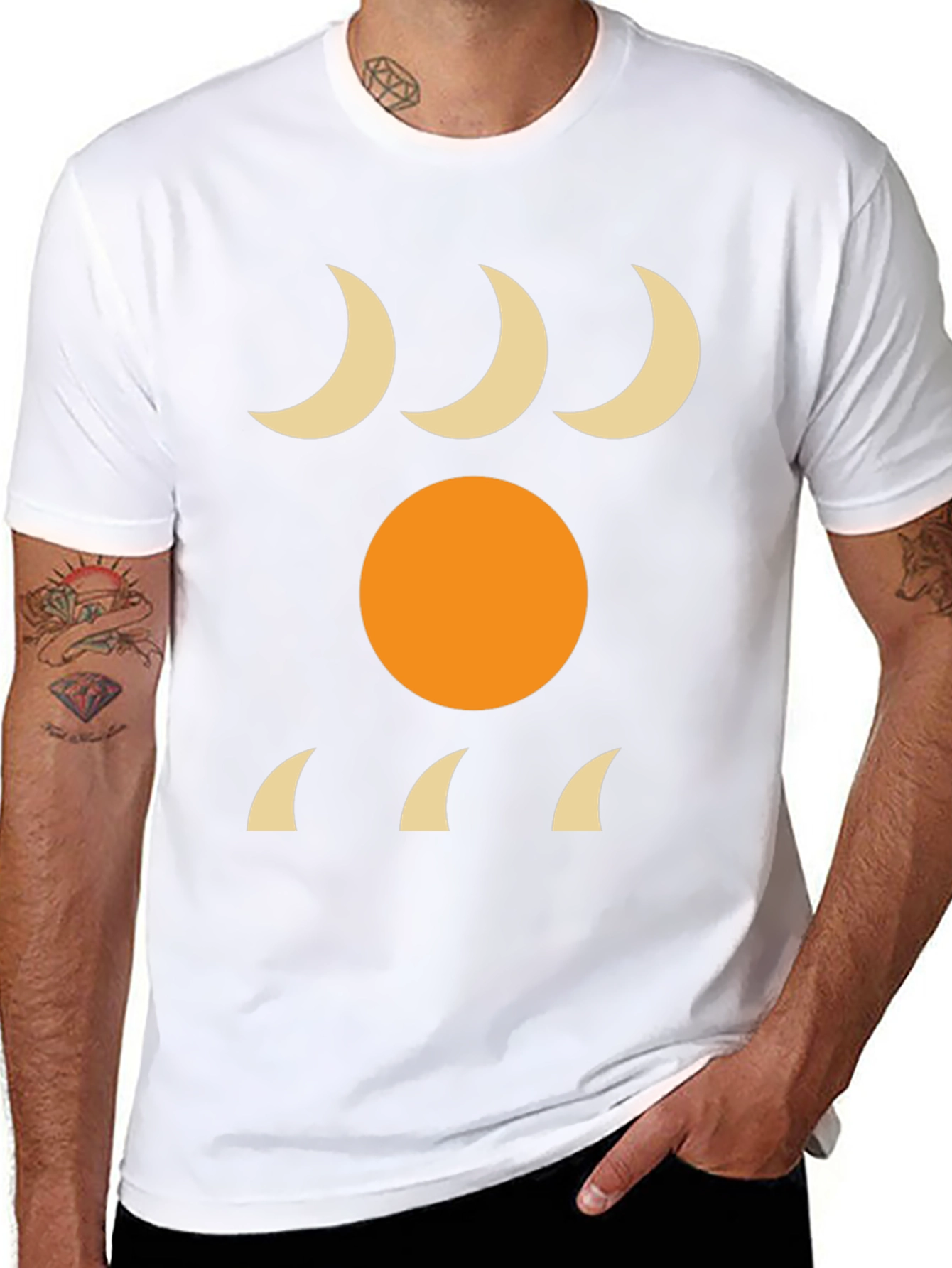 Minimalist Sun & Moon Graphic Tee