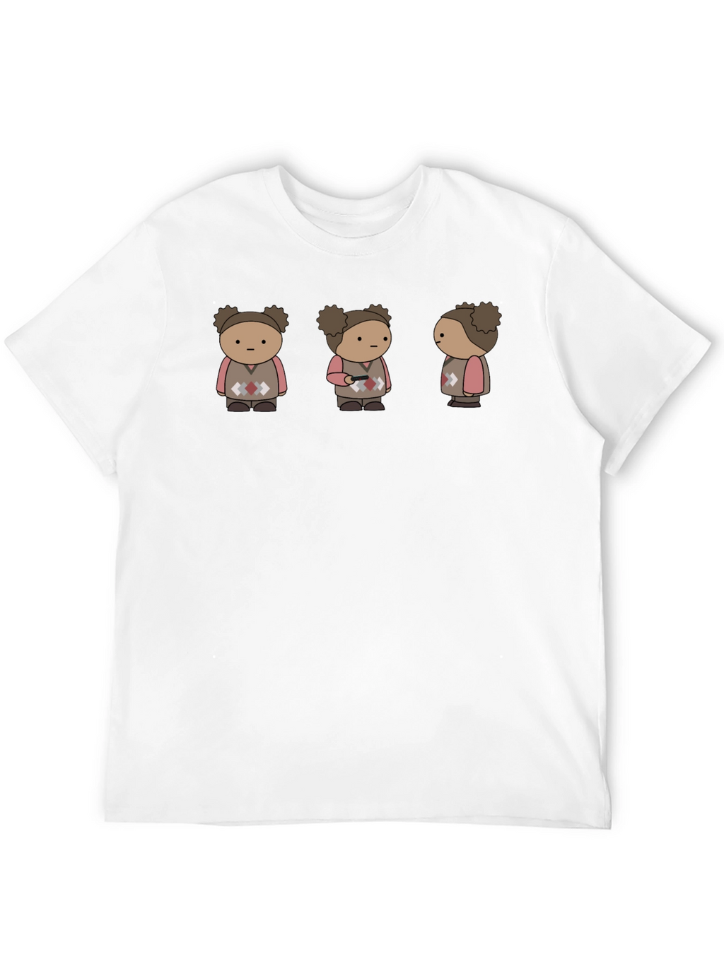 Quirky Character Graphic Print Black T-Shirt