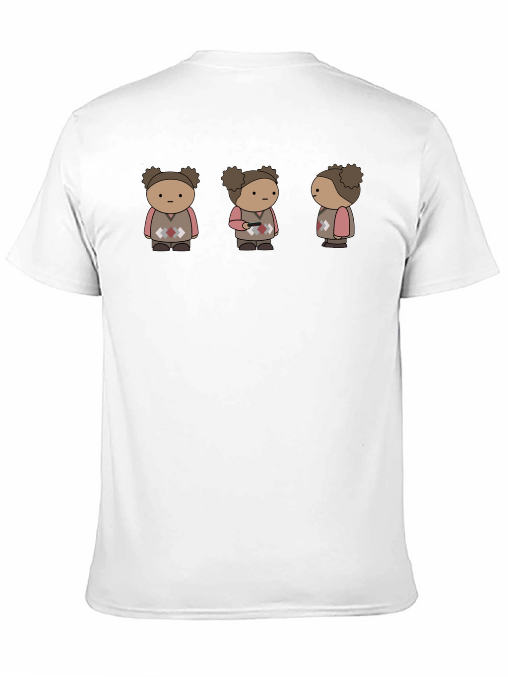 Quirky Character Graphic Print Black T-Shirt