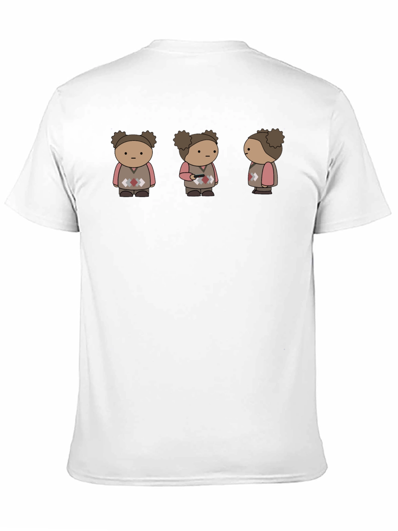 Quirky Character Graphic Print Black T-Shirt