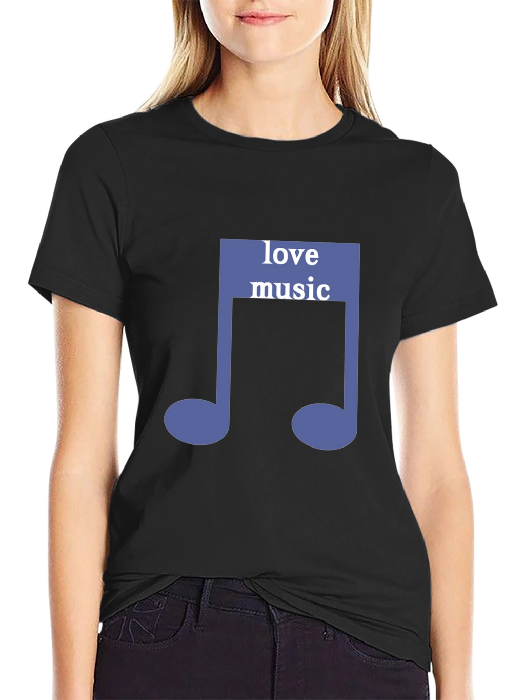 Love Music Tee - Stylish Graphic Note T-Shirt