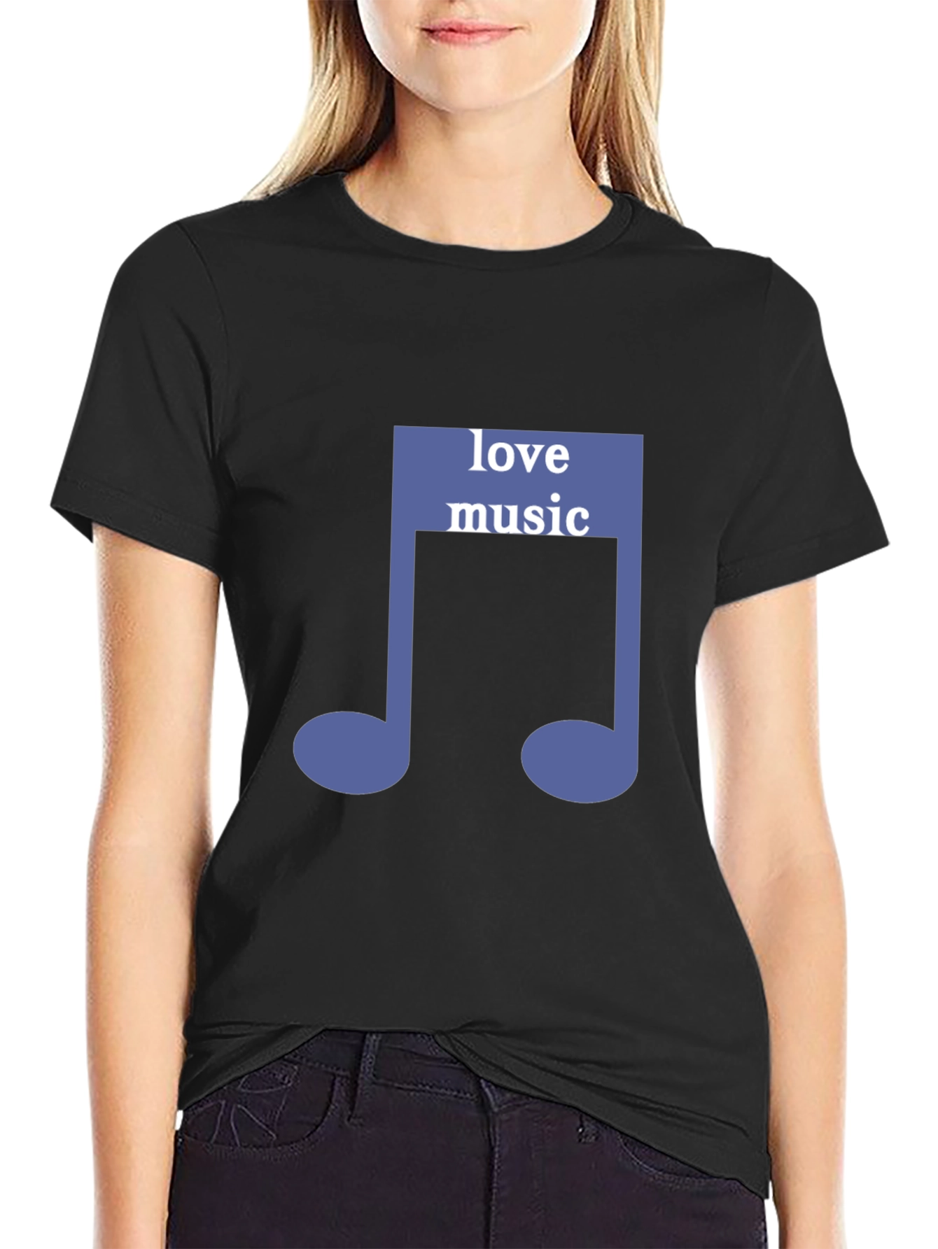 Love Music Tee - Stylish Graphic Note T-Shirt