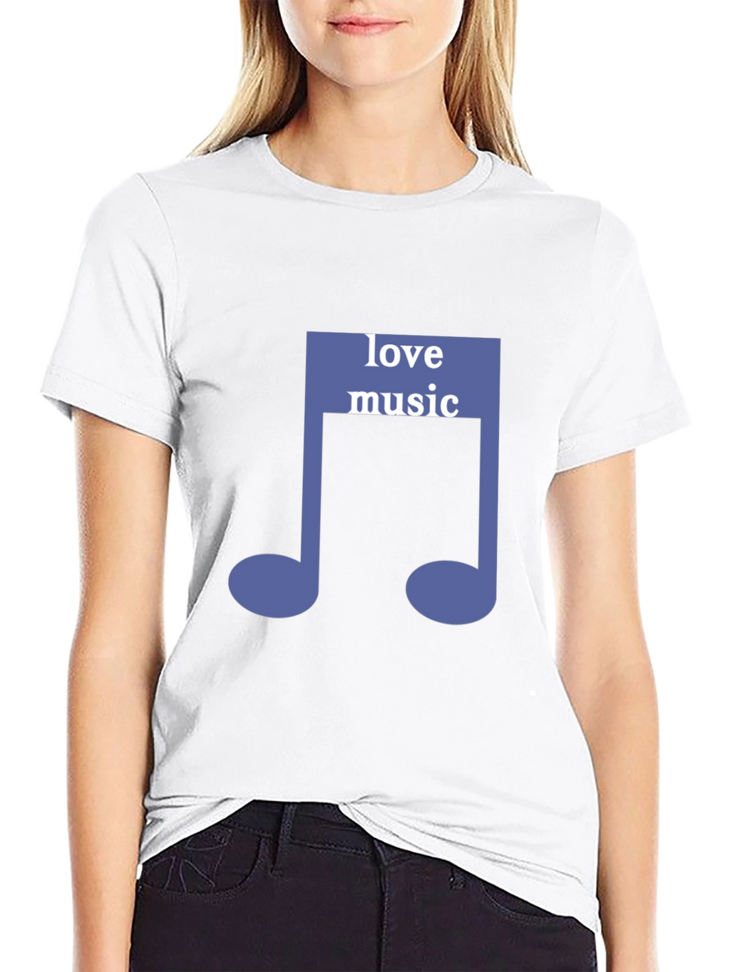 Love Music Tee - Stylish Graphic Note T-Shirt