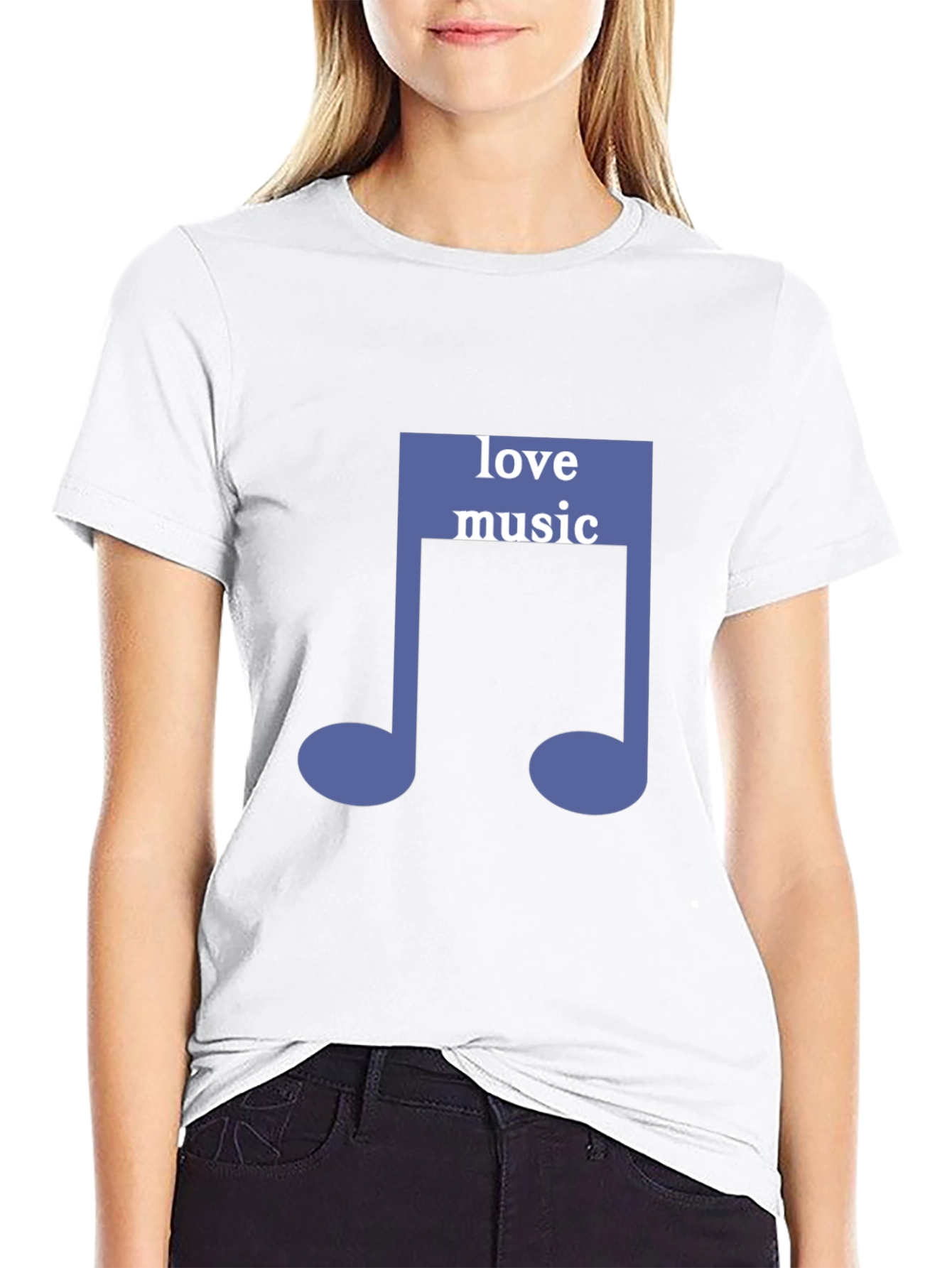 Love Music Tee - Stylish Graphic Note T-Shirt