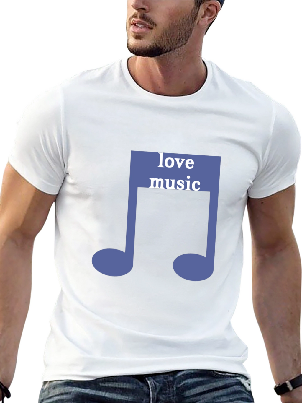 Love Music Tee - Stylish Graphic Note T-Shirt