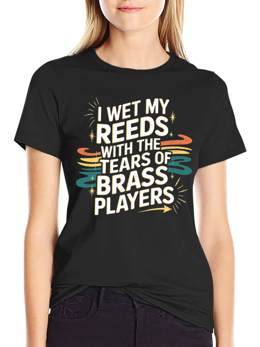 Humorous Musician T-Shirt: I Wet My Reeds