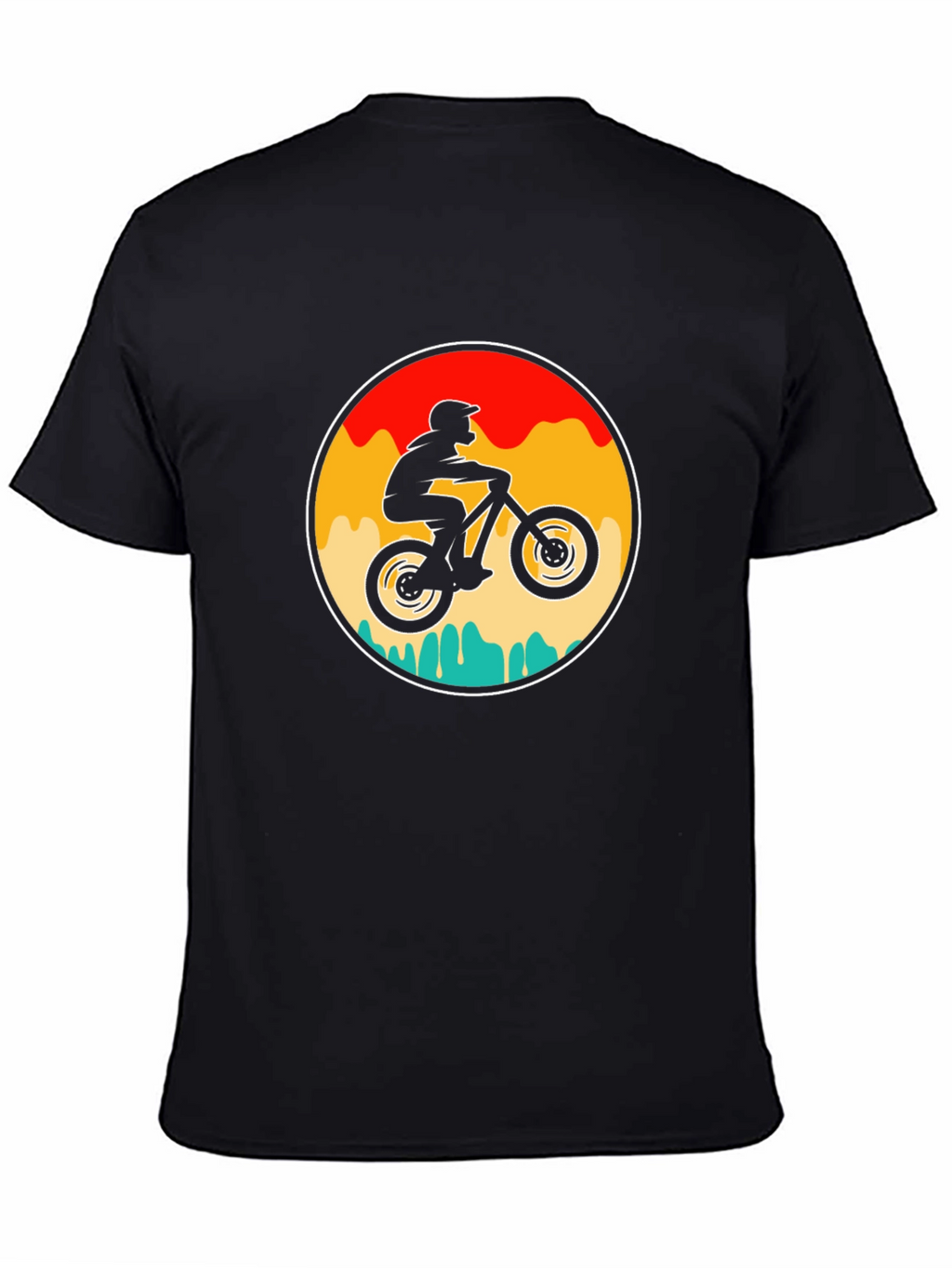 Mountain Biker Graphic Tee - Retro Style