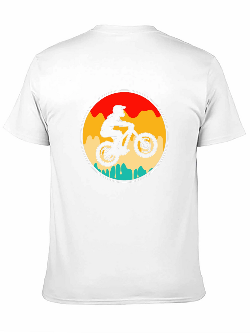 Mountain Biker Graphic Tee - Retro Style