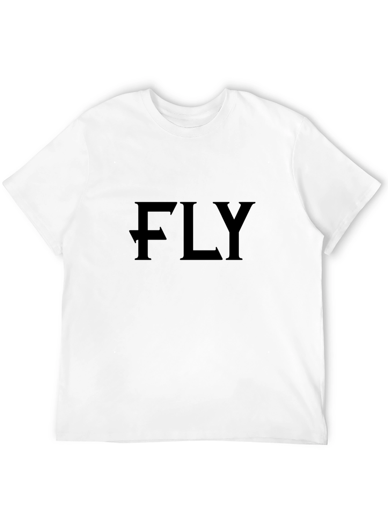 FLY Graphic Print Black T-Shirt